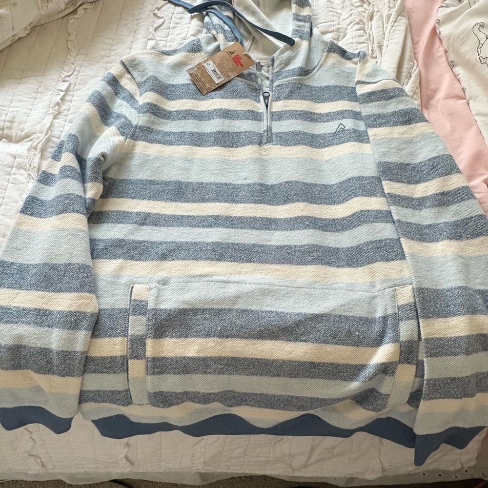 RipZone Stripped  Blue and White Men's Sweater